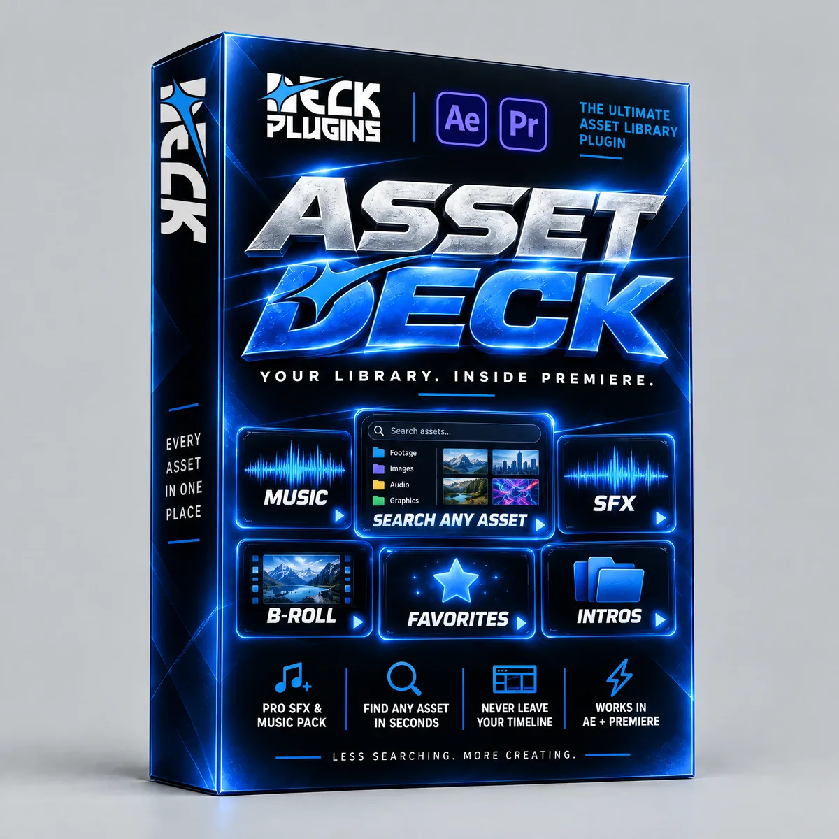 Asset Deck retail box on a plain background