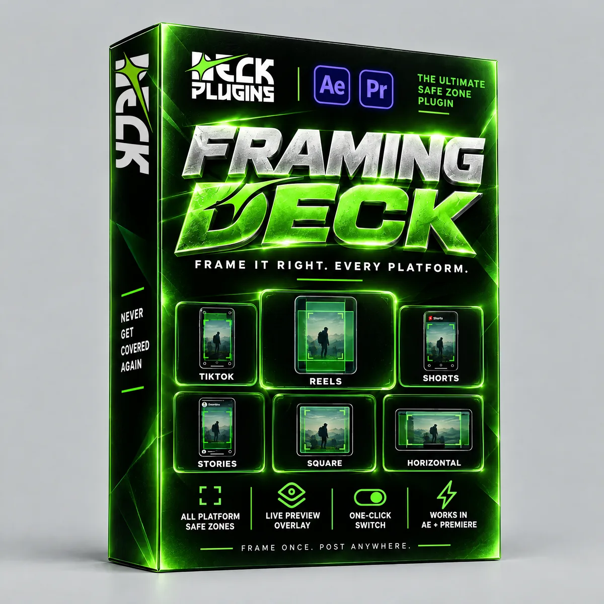 Frame Deck retail box on a plain background